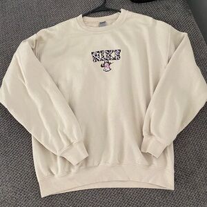 Cow Embroidered Crewneck